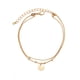 thumbnail image 1 of Xihbxyly Pulseras para El Pie, Elegante Tobillera con Diamantes de Imitación, Elegante Tobillera de Cristal En Forma de Corazón, Elegante Adorno de Cuentas para El Pie, Ideal para Fiestas de Yoga En, 1 of 2