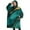 Green and Gold, variant on Oversized Wearable Blanket Hoodie,Teal and Gold Marble Flow Lines Pattern Sherpa Blanket Hoodie with Super Pockets,Super Warm Fuzzy Pullover for Women & Men
