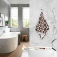 thumbnail image 2 of Yayeee 100% Cotton Hand Towels for Bathroom 16" x 28" Soft Absorbent Kitchen Towel, Checkered Starts Pattern, 2 of 7