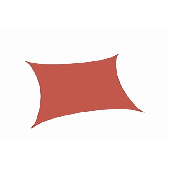 Sturdy Rust Red Shade Sail in High-Quality Material for Gardens and Yards