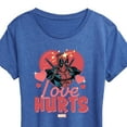thumbnail image 3 of Marvel Deadpool - Valentine's Day Love Hurts - Women's Short Sleeve Graphic T-Shirt, 3 of 5