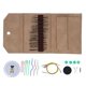 thumbnail image 1 of Conjunto de agujas de tejer, agujas de tejer circulares extraíbles con estampado de leopardo, aguja para suéter, botones de calibre, bolsa de PU, Kit de ganchillo, bolsa de PU caqui, 1 of 5