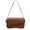 Brown, variant on Yucurem Women Flap Shoulder Bag Buckle Armpit Hobo Bag Casual Shopper Bag (Black) Fashion shoulder bag (Black)
