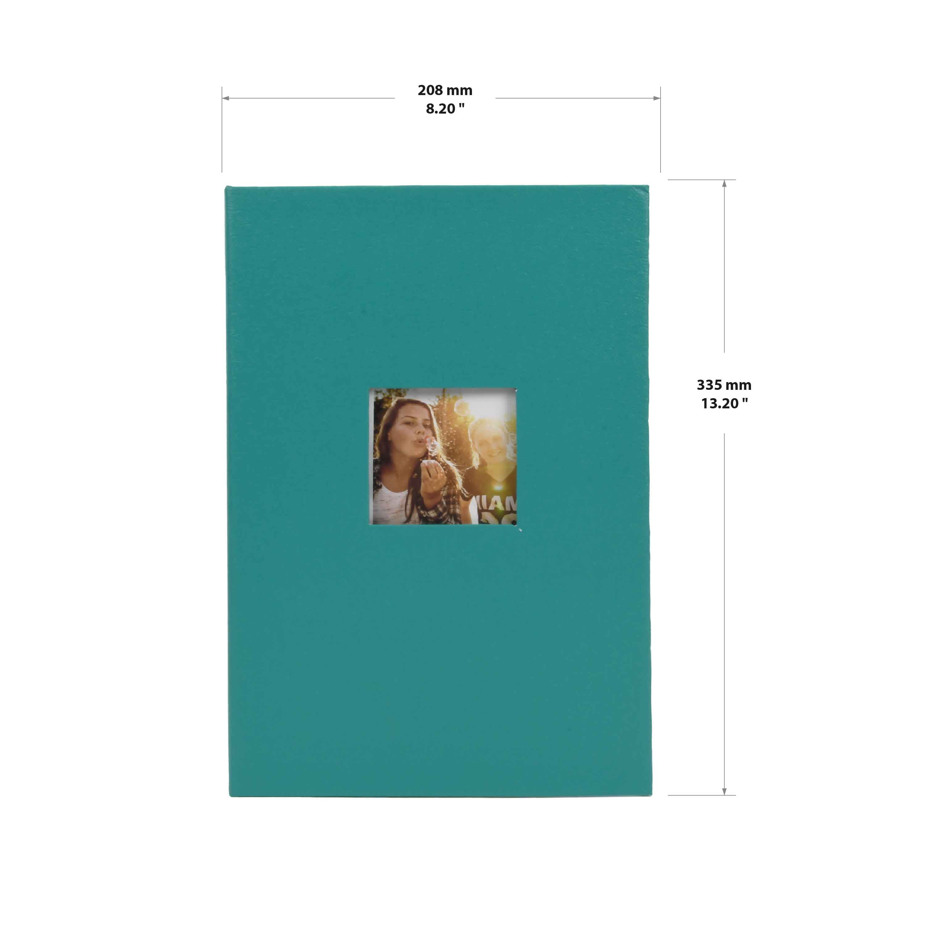 New View Gifts Ring Bound Teal Photo Album, Holds 3 Photos per Page, 4"x6" Photographs