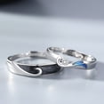 thumbnail image 3 of Anillo de un par de hombres y mujeres de plata de luz Senior Sense Design Ancient Couple Ring, 3 of 3