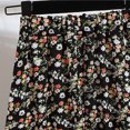 thumbnail image 3 of ICHUANYI Clearance Women's Elastic Waist Printed Mid-length With Pleated Large Hem A-line Skirt(Multicolor, M) Ichuanyi Ichuanyi, 3 of 9