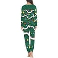 thumbnail image 3 of Renewold 2 Piece Women Nightwear Pajama Sets Loose Fitting Soft Colorful Lights Top/Pants Christmas Clothing Loungewear Fit for Spring Fall Winter Size 5XL, 3 of 4