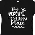thumbnail image 4 of Inktastic Spring Break the Beach is My Happy Place Boys or Girls Toddler T-Shirt, 4 of 5