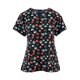 thumbnail image 5 of Top médico con cuello en V para mujer, top médico para enfermería, centro de belleza SPA y cuidado de mascotas Negro, 5 of 8