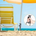 thumbnail image 1 of Support de Parasol Réglable Robuste Ancre en Acier pour Parasol de Plage Support de Sol en Métal Robuste avec Deux Griffes, 1 of 9