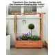 thumbnail image 5 of Yeshouse Jardinera elevada con enrejado, jardinera de madera con techo colgante, enrejado lateral y drenaje, jardinera independiente para plantas trepadoras, hortalizas y flores, 5 of 6