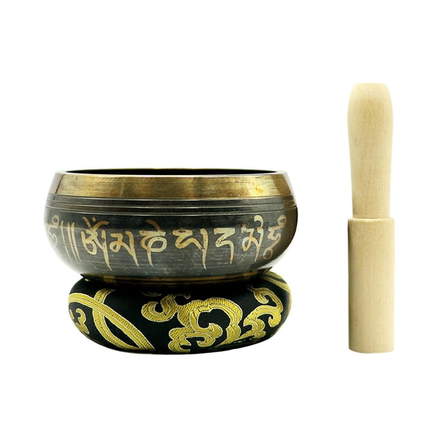 Juego de tibetanos para , cuenco de sonido de meditación, sonido hermoso antiguo de cobre para meditación, instrumento musical de perfke cuenco tibetano