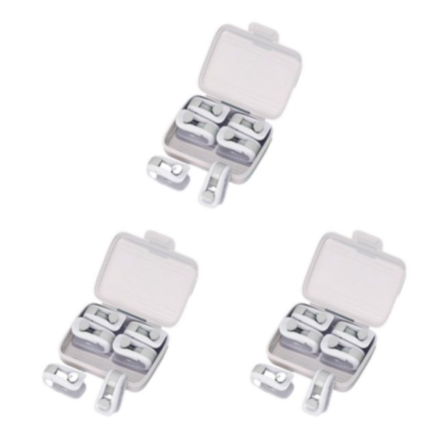 Inteprter 12 piezas Simplifican el proceso de acolchado con abrazaderas fáciles de enganchar Amplia gama de usos Clip Plástico blanco Type1 NO1