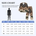 thumbnail image 4 of Sikiie USA Sunflower Flag Mens Pajama Set, Soft Warm Long Sleeve Sleepwear, Cozy Button-Down Pjs for Men-XX-Large, 4 of 7