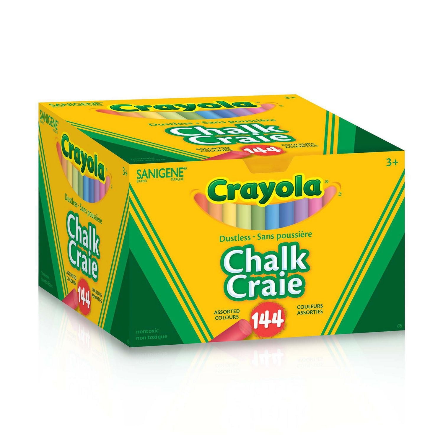 144 craies de couleur sans poussière Crayola