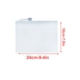 thumbnail image 3 of Sonducket Carpeta de archivos de 10 piezas Bolsas de sujeción convenientes simples Carpetas de malla Organizador de archivos para organización Azul 24 cm Accesorios de disfraces Blanco 18 cm * 24 cm Sonducket AP009156-07B, 3 of 6