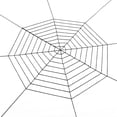 thumbnail image 2 of Halloween Fixable Simulated Spider Web Decoration, Giant Fake Cobweb Prop, Realistic Stretch Spider Web for Halloween Party Haunted House Indoor Outdoor Yard Decor, 2 of 6