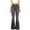 *Dark Gray, variant on ClodeEU High Waisted Flare Jeans for Women, Bell Bottom Jeans with Belt, Stretch Wide Leg Jeans Black,Womens Plus L