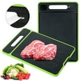 thumbnail image 5 of Belanttega 4-In-1 Cutting Board With Handle Chopping Large Meat Butcher Knife Sharpener Garlic Grater Quickly Defrost Meat For Kitchen Food Prep Boards For Meat, Vegetables, And Fruits, 5 of 7