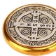 thumbnail image 5 of Medalla de patrón de San Benito Nursia colgante de metal a prueba de herrumbre colgante religioso de cruz regalo religioso para hombres y nios, 5 of 9