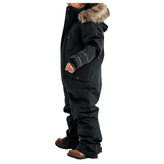 JFBUJC Combinaison de Ski Colorée d'Hiver pour Enfants Garçons Filles Combinaisons de Neige Imperméables Veste de Planche à Neige