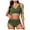 C918/Green, variant on XIYON Womens Tankini Set Waisted Swimsuits For Women Scalloped Bikini Sets Back Lace Up Tankini Sets Bathing Suit 2026