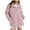 Pink, variant on Women's Solid Color Outerwear Jacket, Versatile Long Sleeve Coat for Season , Solid Everyday Jacket, Casual Zip Coat, Minimalist Layer Grey S