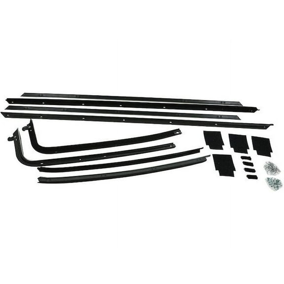 Door Window Belt Weatherstrip 8 Piece Set - Compatible with 1970 - 1972 Chevy Chevelle Hardtop 2-Door 1971