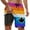 1-Hot Pink, variant on Men Swim Trunks with Boxer Mesh Liner Quickdry Bathing Suit 2 In 1 Swim Short Swimsuit Pockets Breathable Printed Beach Swimwear,8-Blue