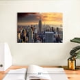 thumbnail image 3 of Elephant Stock Skyline Tower Wall Art - Horizontal Canvas Wall Art - Living Room Wall Decor - Places Canvas - Orange And Gray Decor - 12" x 8", 3 of 8