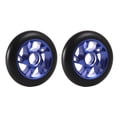 thumbnail image 1 of Eigraketly Ruedas de patinete de 2 piezas, 100mm, aluminio, 5 radios, bujes de monopatín, rodillo, piezas deportivas portátiles para exteriores, patinar Azul oscuro Eigraketly OD021911-03, 1 of 6