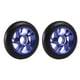 thumbnail image 1 of Naiovety Ruedas de patinete de 2 piezas, 100mm, aluminio, 5 radios, bujes de monopatín, rodillo, piezas deportivas portátiles para exteriores, patinar Azul oscuro Naiovety OD021911-03, 1 of 6