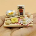 thumbnail image 2 of WhimsyHive 1:12 Miniature Kitchen Model Bread Cutting Board with Fake Baguette & Knife, Realistic Dollhouse Food Accessory for Barbie or Calico Critters, 2 of 6