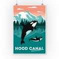 thumbnail image 2 of Hood Canal, Washington, Orca Whale and Calf, Go Freestyle (12x18 Wall Art Poster, Room Decor), 2 of 3
