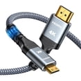 thumbnail image 1 of Adaptador de cable Highwings Mini HDMI a HDMI 4K 60 Hz, 3 pies, 1 of 7