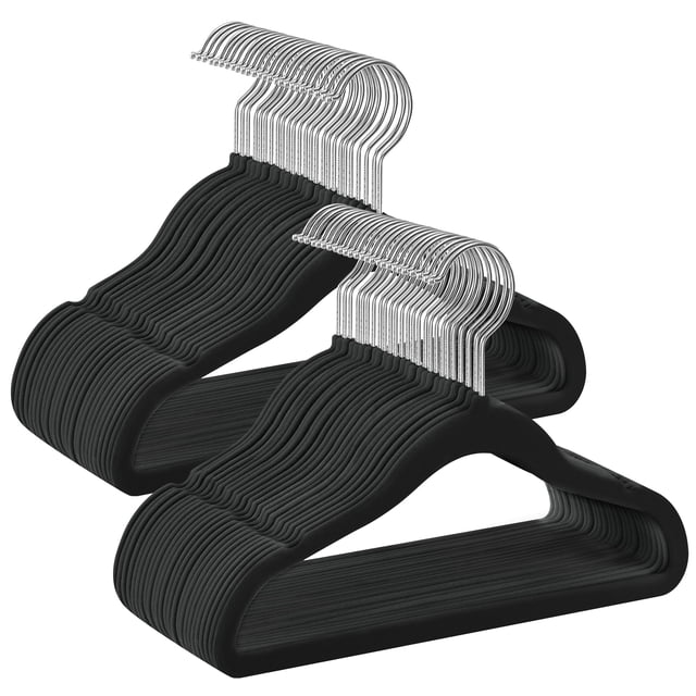 Perchas para Ropa de Bebé SONGMICS de Terciopelo Antideslizantes, Paquete de 50