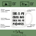 thumbnail image 3 of Christmas Gifts Funny Quote Coffee Mug, This Is My Circus and Those Are My Monkeys Novelty Ceramic Cups 11Oz, Unique Birthday and Holiday Gifts for Daughter Teacher Friend, 3 of 6