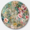 thumbnail image 1 of Designart 'Flower Shower III' Art Mural Cercle en Métal Style Ferme, 1 of 3