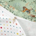 thumbnail image 4 of Erosebridal Vintage Floral Queen Duvet Cover Set, Wild Tiger Moose Squirrel Bedding, Green, Polka Dots Reversible, 3pcs 1 Duvet Cover and 2 Pillowcases, No Comforter, 4 of 6