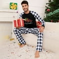 thumbnail image 3 of Yesfashion Christmas Pajamas for Family Pjs Matching Sets PlaidShirts Pants Sleepwear Nightwear Men, 3 of 5