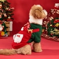 thumbnail image 3 of Cheapark Pet Christmas Classic Ruffle Dress - Casual Teddy Bear Design Soft Comfortable Apparel - Perfect for Holiday Parties - Festive Pet Christmas Gift, 3 of 6