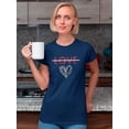 thumbnail image 2 of Slogan Love Me Leopard  Shaped T-Shirt Women -Image by Shutterstock, Female Small, 2 of 4