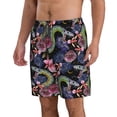 thumbnail image 2 of Goofa Snake And Flower Printed Mens Swim Trunks Summer Quick Dry Short Beach Swimwear Bathing Suits-Medium, 2 of 9