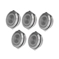 thumbnail image 3 of 5Pcs 25mm Momentary Push Button Switch Waterproof Stainless Steel Metal Auto Reset Ultra Thin Flat Top SPST Screw Terminal, 3 of 8