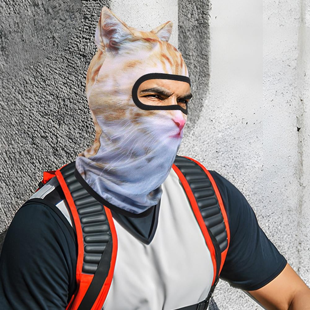 SHUZHENG 3D Cat Ski Balaclava Sheisty Face Mask with Ears,Animal