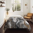 thumbnail image 4 of Black Marble Large Tapestry for Bedroom Wall Hanging Tapestry, Retro Chic Abstract Mottled Texture Art Ceiling Backdrop Tapestries Poster Blanket Wall Decor for Teens Room Living Room Dorm 85" x 90", 4 of 8