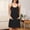 Black, variant on Women's Nightgowns & Sleepshirts Sleep Tanks Sexy Nightgown Cotton Nightgowns Night Shirts Crew Neck Yellow Sleeveless Womens Cotton Nightgown,XXL