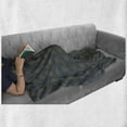 thumbnail image 5 of Antique Oriental Soft Flannel Fleece Throw Blanket, Vintage Look Colorful Art Deco Inspired Illustration, Cozy Plush for Indoor and Outdoor Use, 50" x 60", Dark Slate Blue Sepia, by Ambesonne, 5 of 5