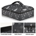 thumbnail image 2 of Iauyy Casserole Carrier for Hot Food Insulated Casserole Travel Carry Bag with Lid Food Warmer Bag for Party/Picnic,White Spaceship, 2 of 7