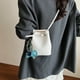 thumbnail image 4 of Bolso bandolera de hombro de gran capacidad y moderno con textura de alta calidad y diseño de lichi para mujer, ideal para el día a día, 2025, 4 of 5